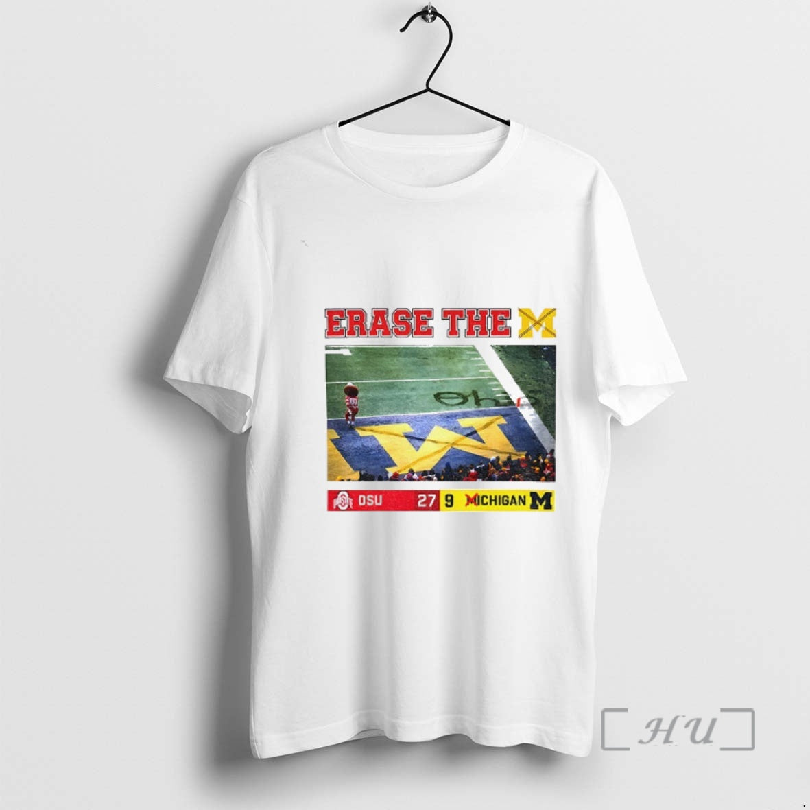 Officials Brutus Vs Michigan Game Day 27 9 Erase The M Sports Premium T Shirts