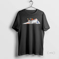 Officials Cactus Jack X Virgil Abloh Arch Paper Plane Double Sided Graphic Premium T Shirts