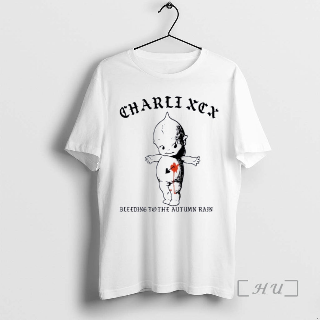 Officials Charli Xcx Brat Tattoo Kewpie Bleeding To The Autumn Rain Premium T Shirts Sweater