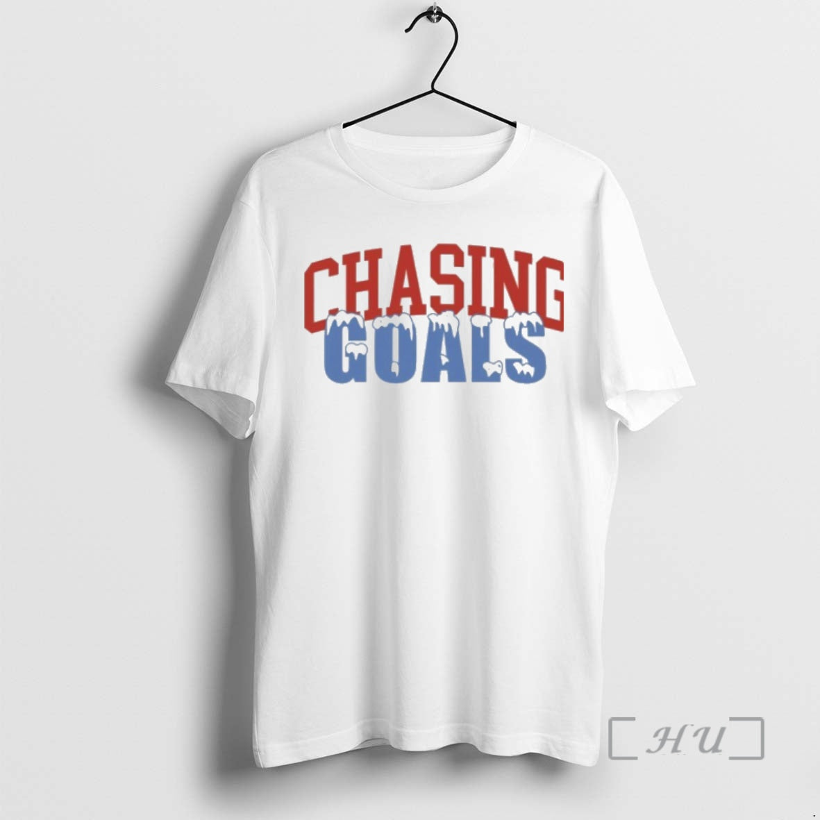 Officials Chasing Goals Ice