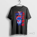 Officials Chicago Cubs Baseball Battle Shattered Usa Flag Rip Design