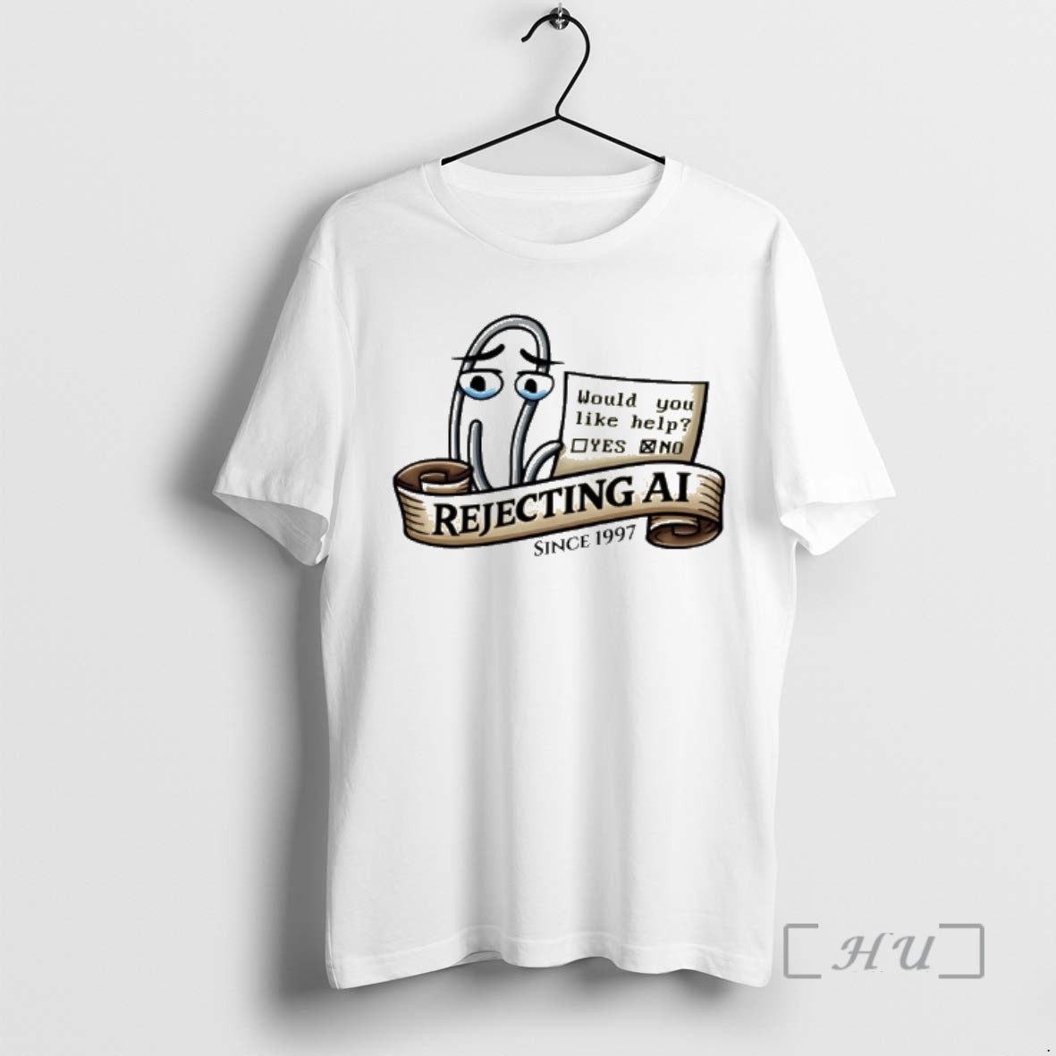 Officials Clippy Rejecting Ai Since 1997 Would You Like Help Yes Or No Premium