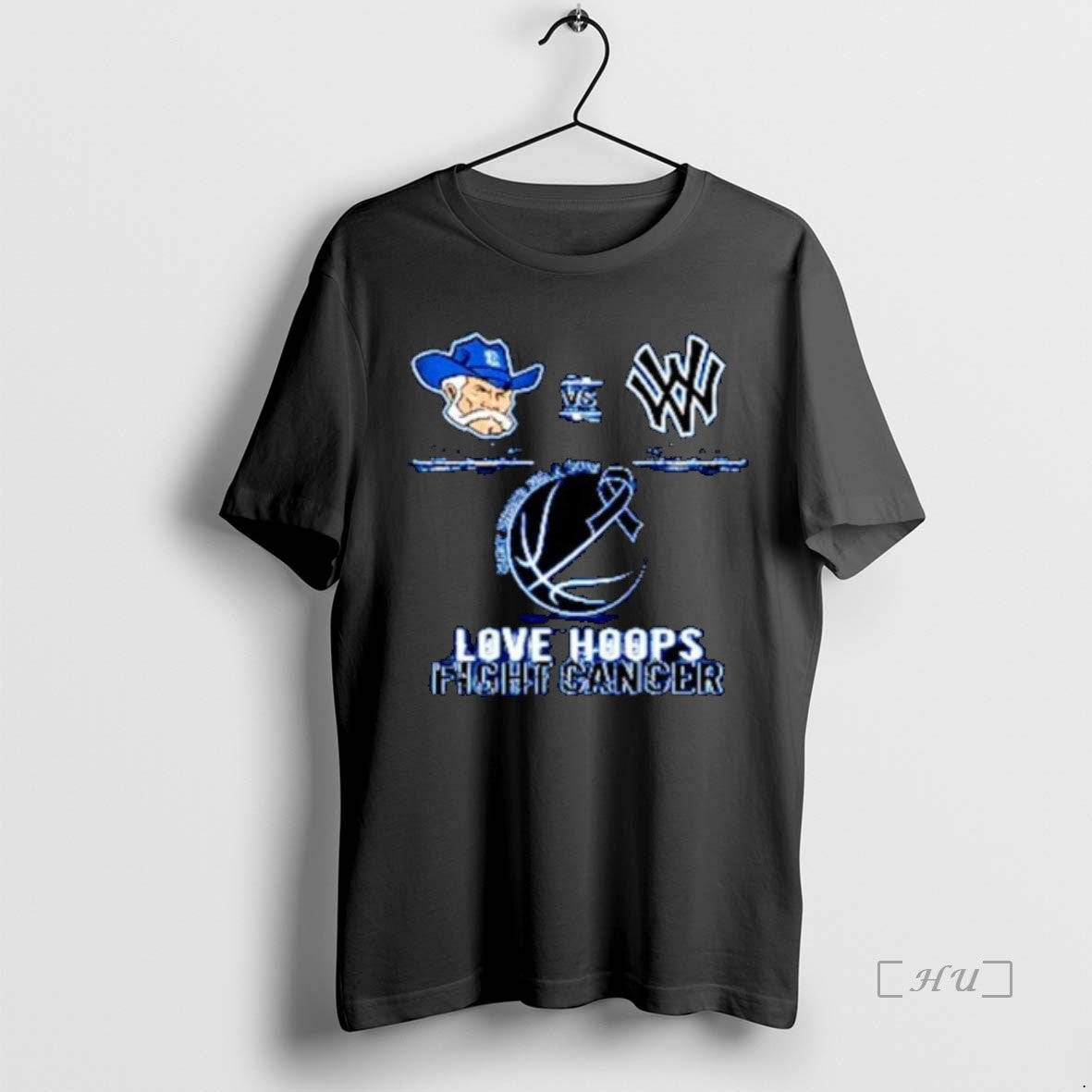 Officials Covington Catholic Vs Walton Verona 2026 Love Hoops Fight Cancer Ornaments Premium T Shirts