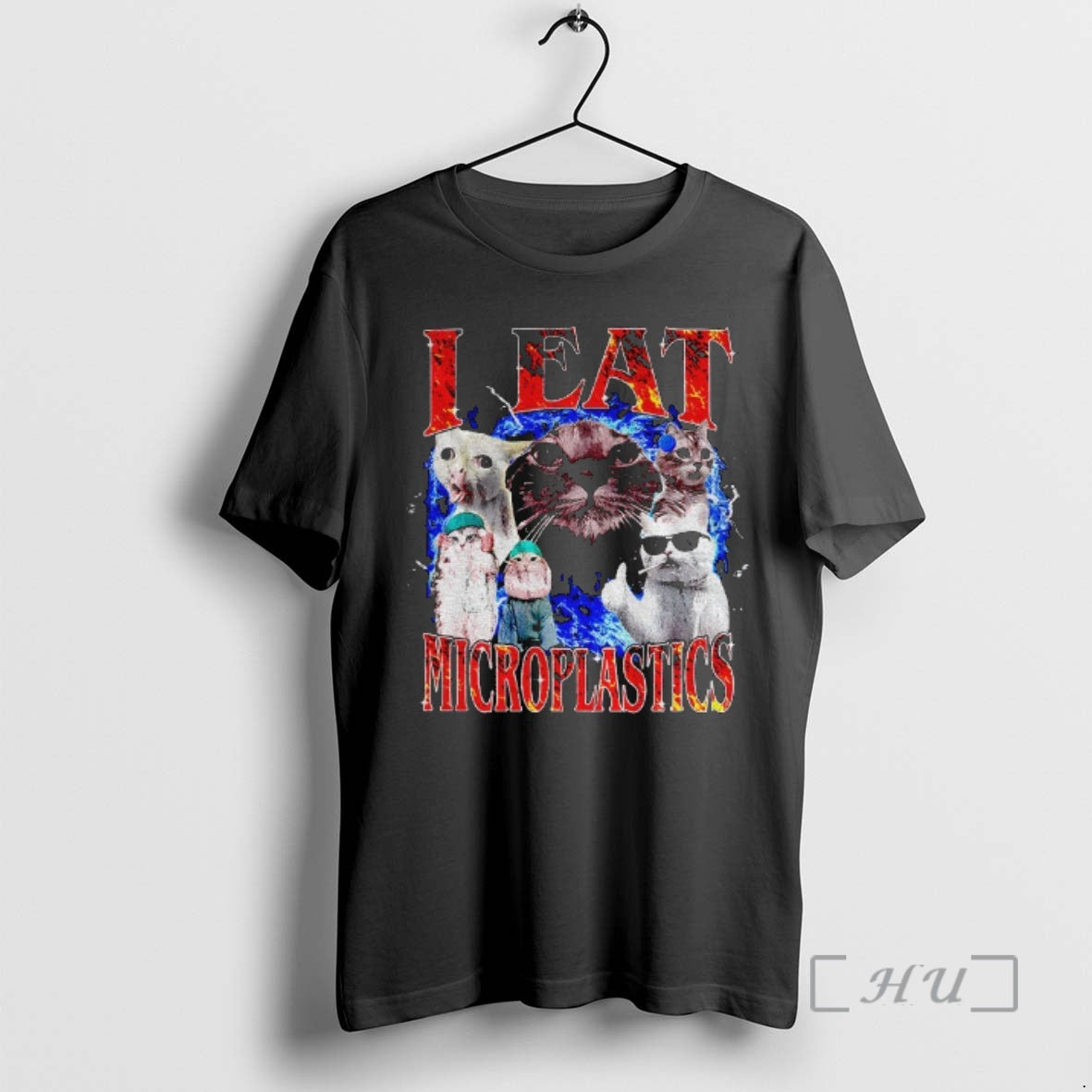 Officials Cursed Cat I Eat Microplastics Graphic