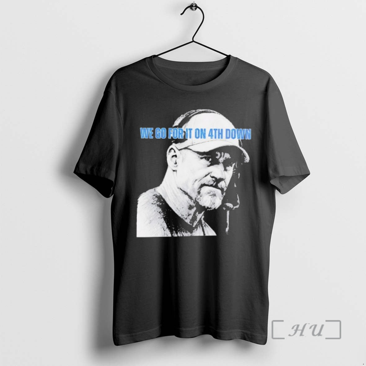 Officials Dan Campbell Detroit Lions We Go For It On 4th Down Premium T Shirts
