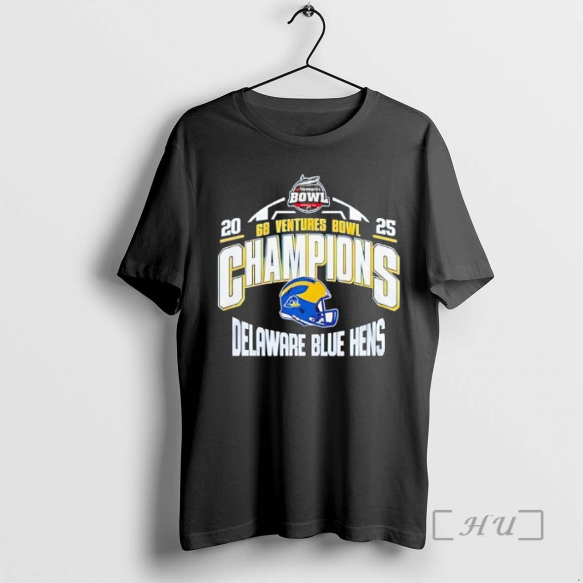 Officials Delaware Blue Hens 68 Ventures Bowl Champions 2025 Helmet