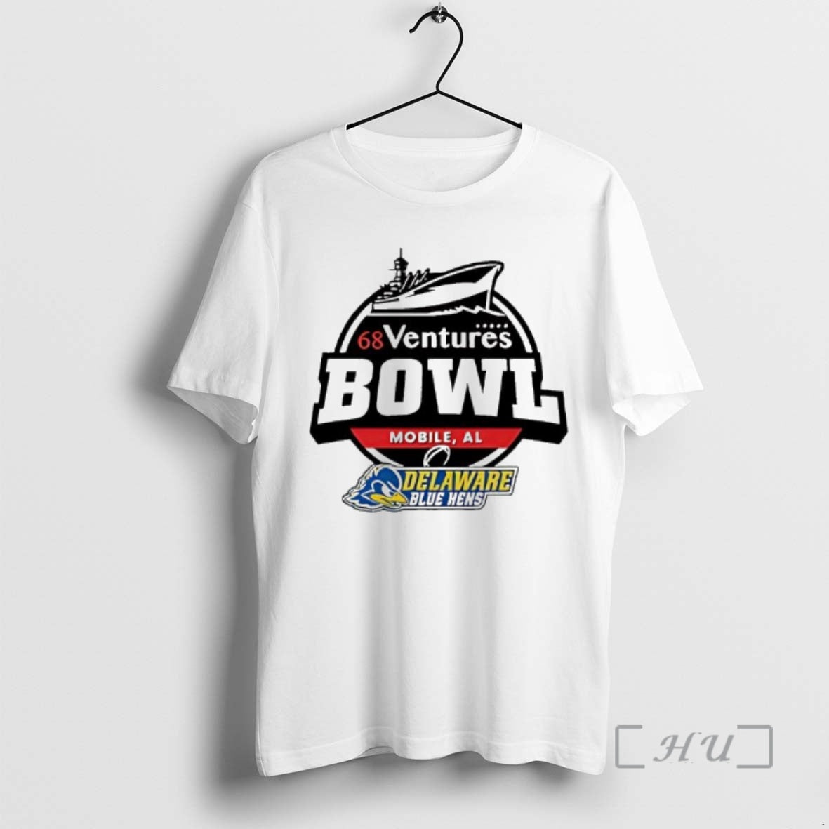 Officials Delaware Blue Hens 68 Ventures Bowl Mobile Al Logo