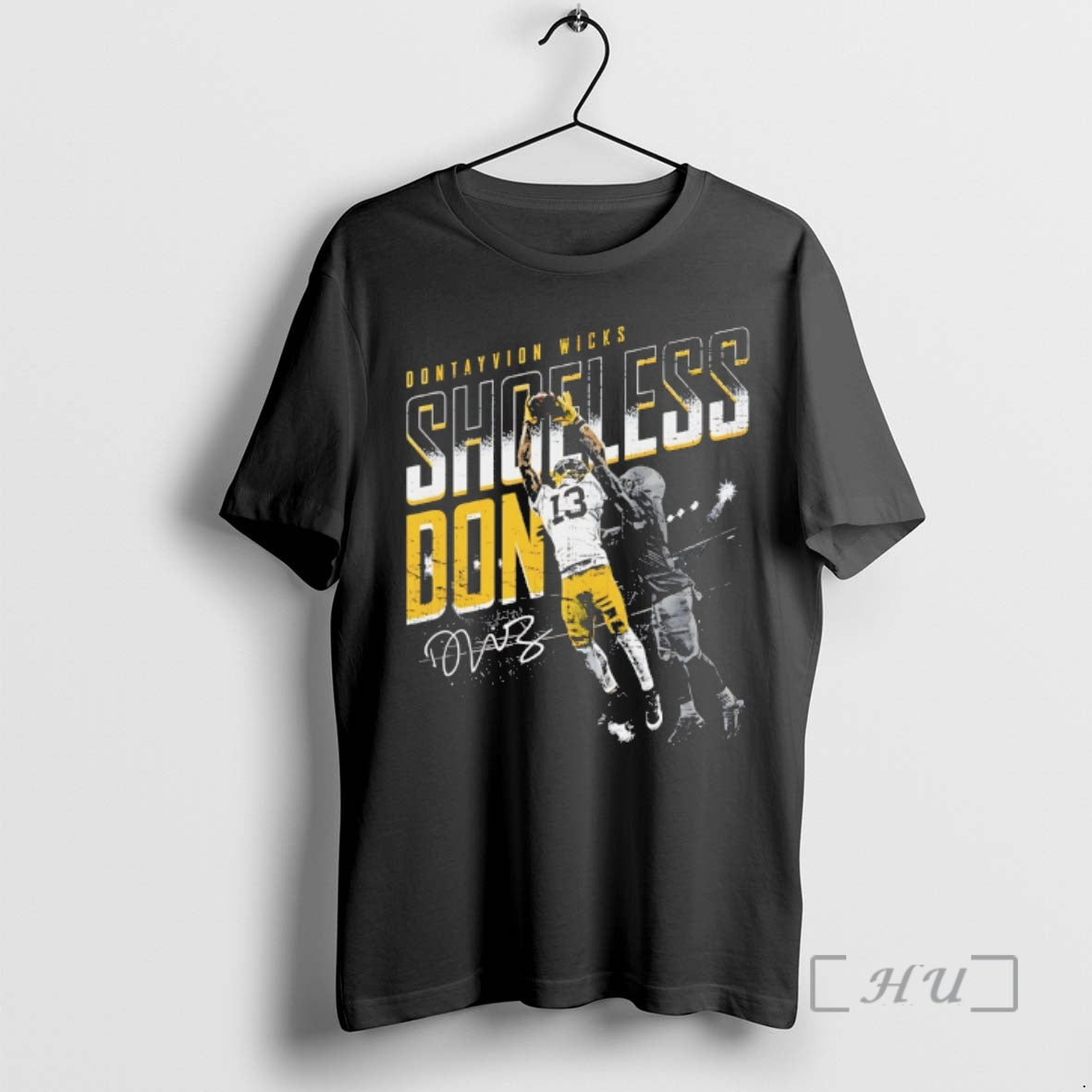 Officials Dontayvion Wicks Green Bay Packers Shoeless Don Catch Signature