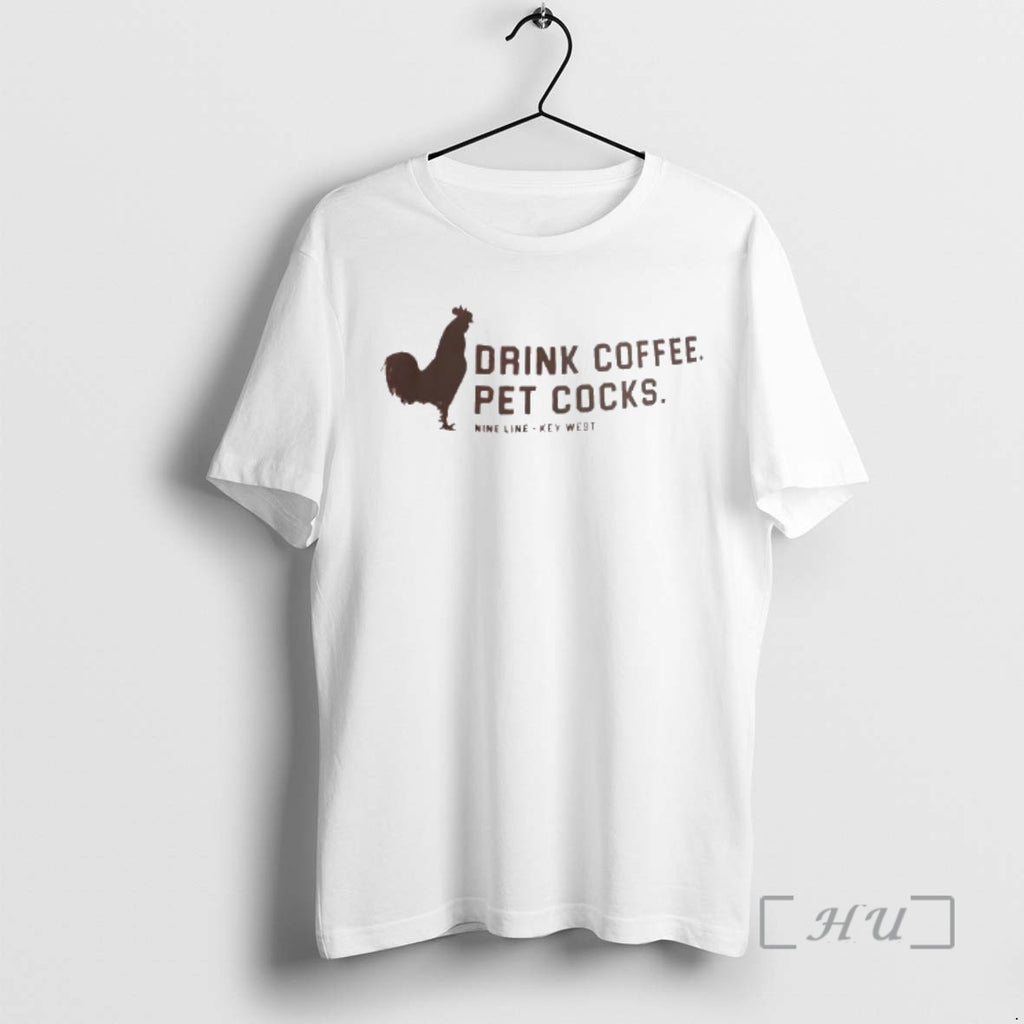 Officials Drink Coffee Pet Cocks Nine Line Key West
