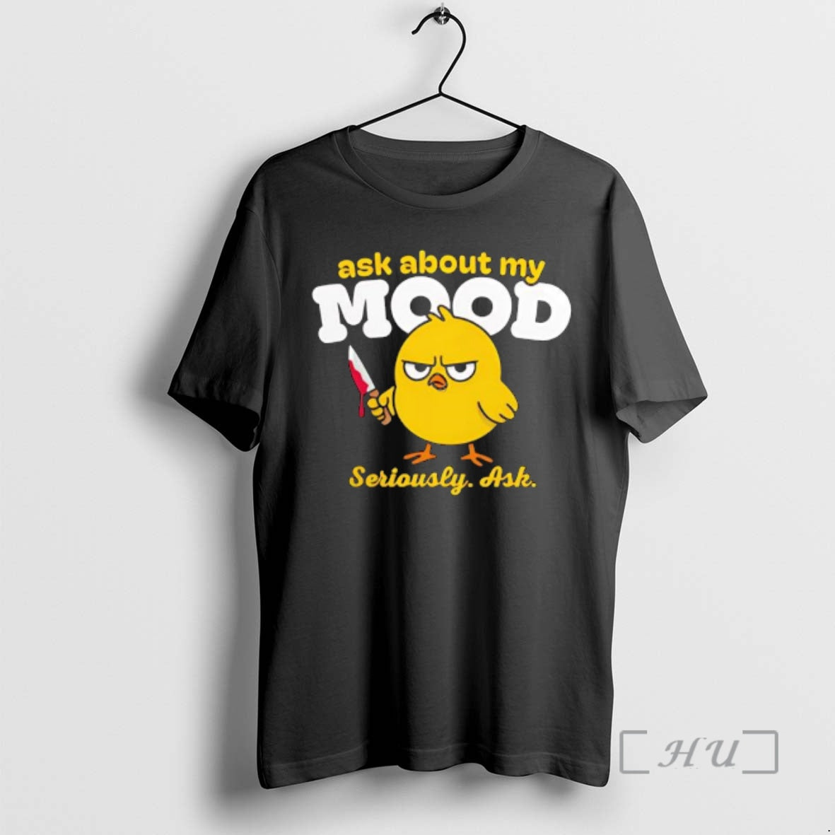 Officials Duck Ask About My Mood Seriously Ash Bloody Knife Graphic Premium T Shirts Sweater
