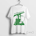 Officials Flag Of Hezbollah Circle White