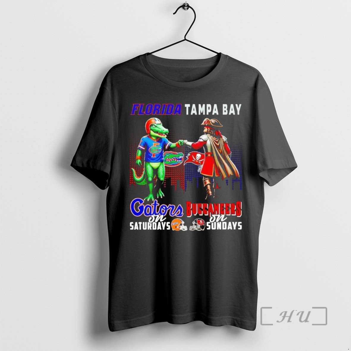 Officials Florida Gators On Saturdays Tampa Bay Buccaneers On Sundays Mascot Chriast Premium T Shirts