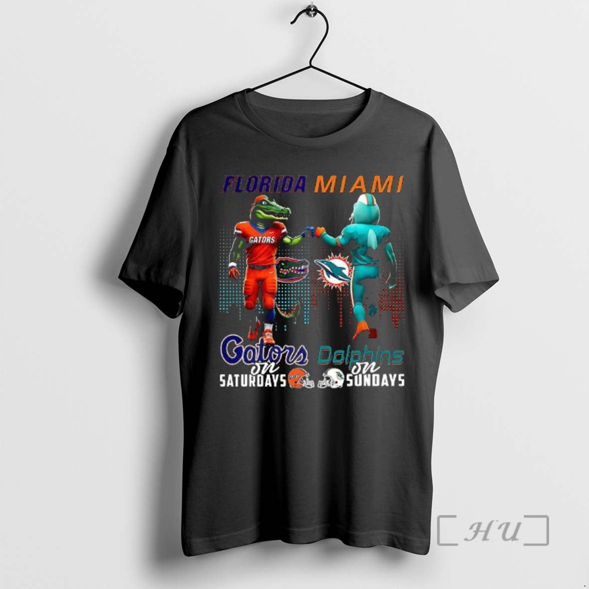 Officials Florida Gators On Saturdays Vs Miami Dolphins On Sundays Mascot Premium T Shirts Sweater