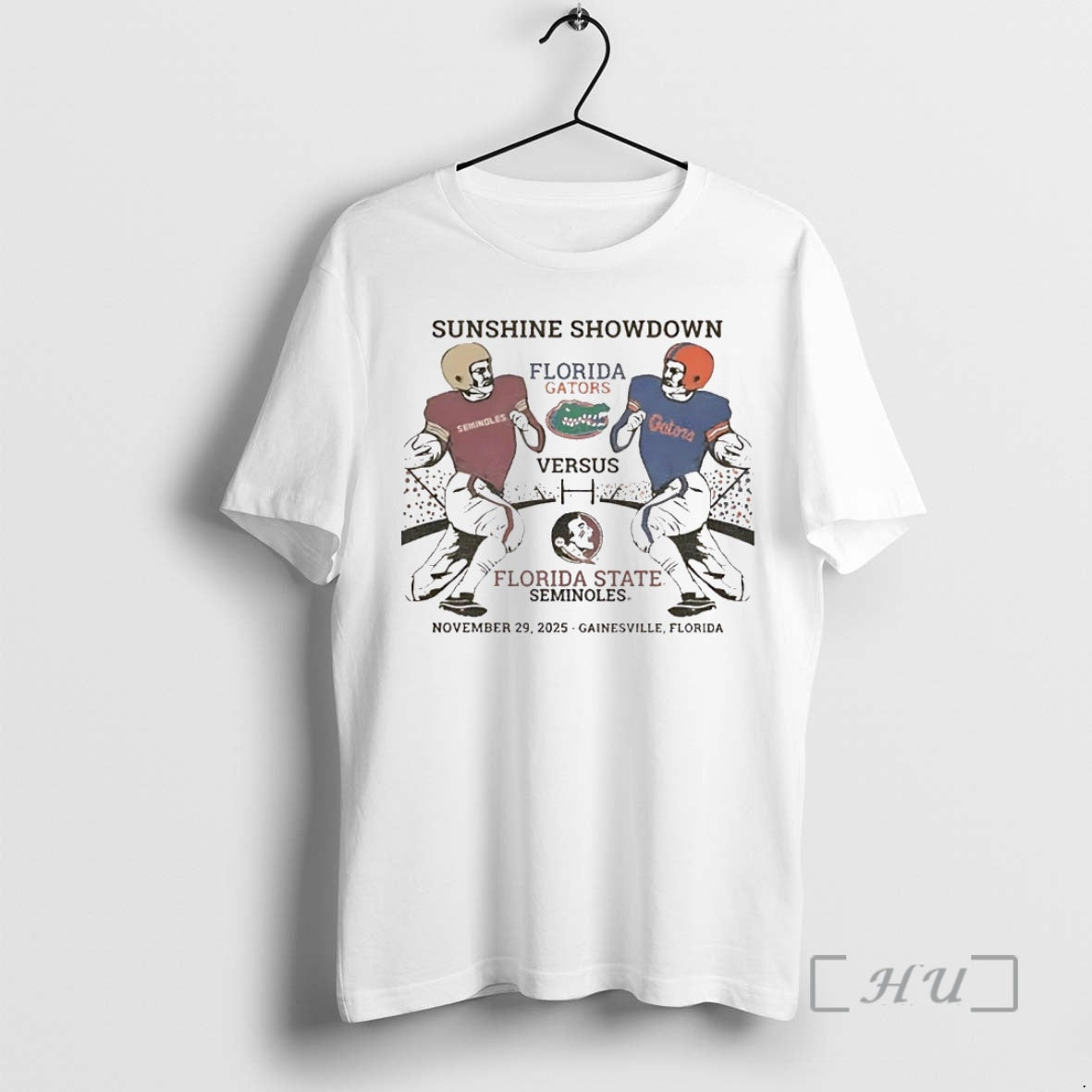 Officials Florida Gators Vs Florida State Seminoles Sunshine Showdown 2025 Christmas Premium T Shirts Sweater