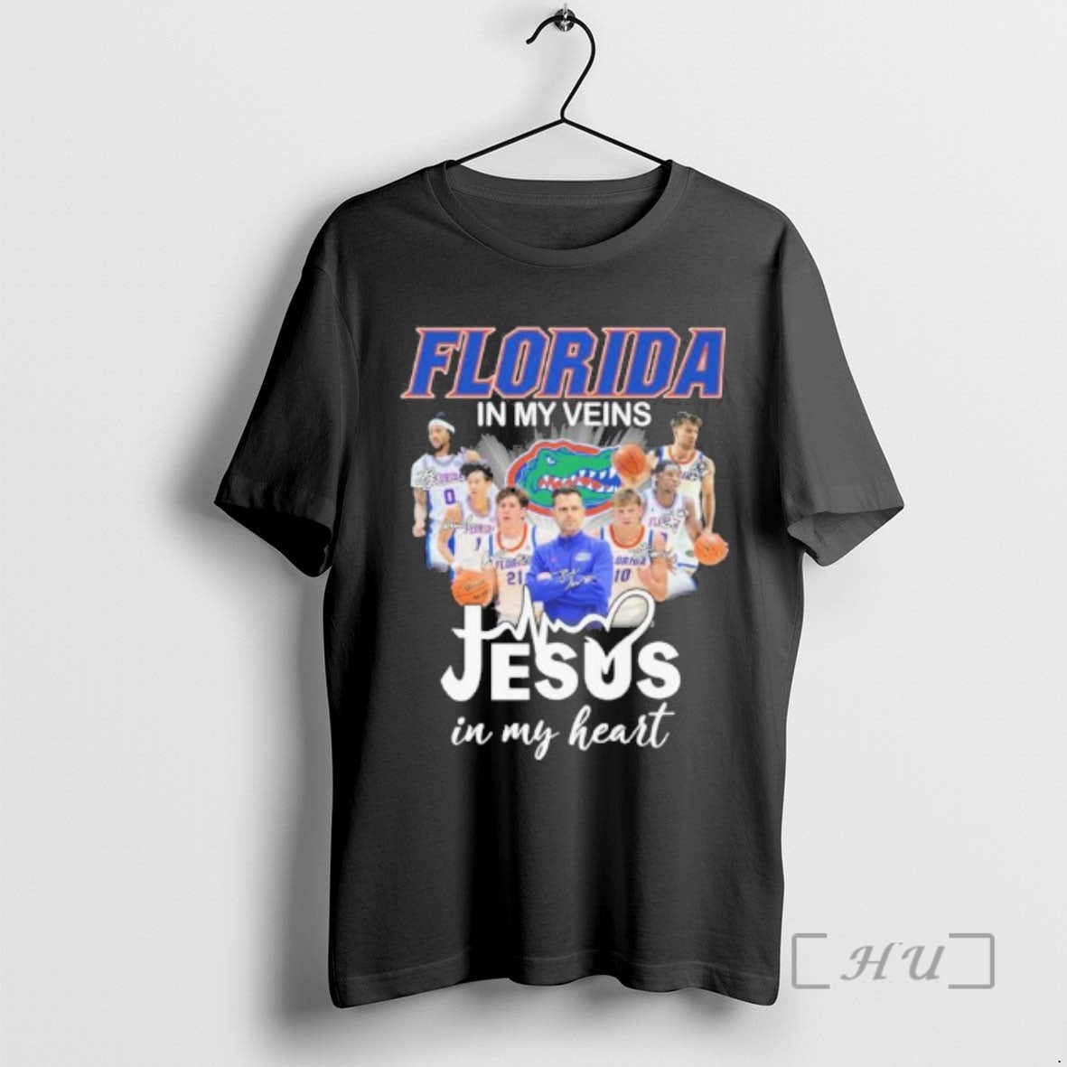 Officials Florida Mens Basketball In My Veins Jesus In My Heart Premium T Shirts Sweater