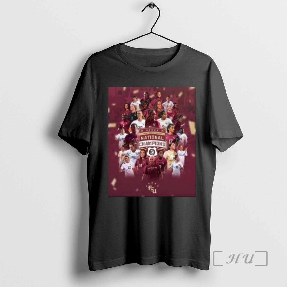 Officials Florida State Womens Soccer 2025 National Champions Circle Black