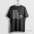 Officials Formula 1 Monday Tuesday Wednesday Thursday Free Practice Qualifying Race Day Premium T Shirts