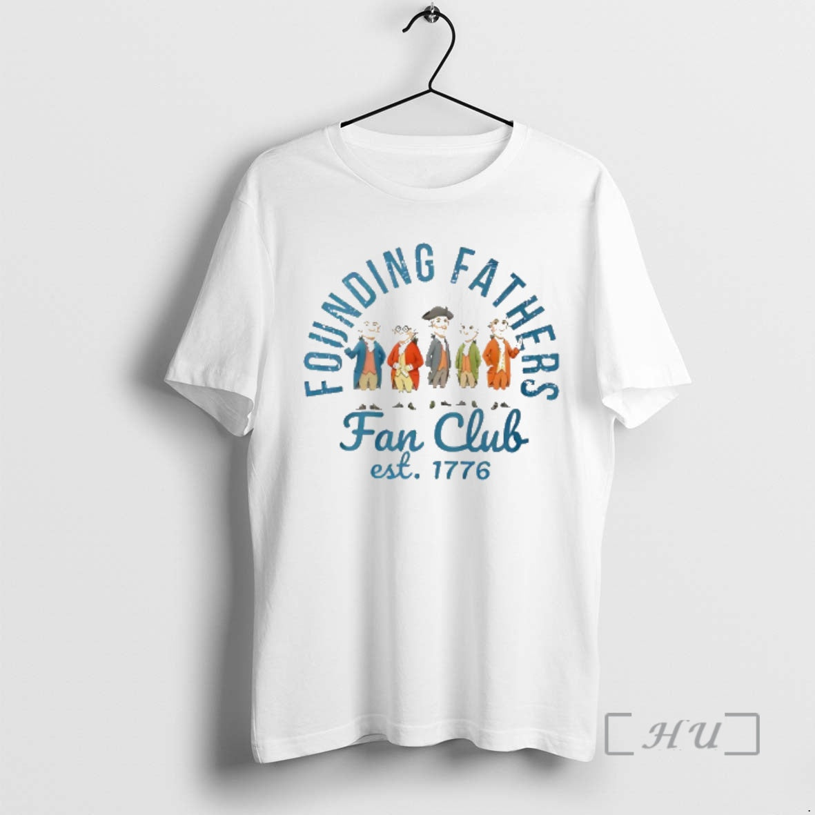 Officials Founding Fathers Fan Club Est 1776 Cartoon
