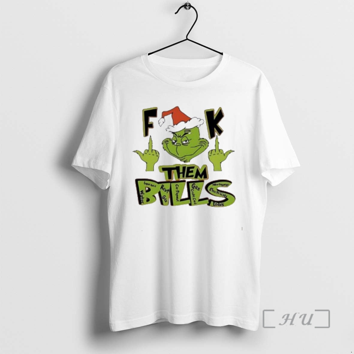 Officials Fuck Them Bills 2025 Grinch Middle Finger