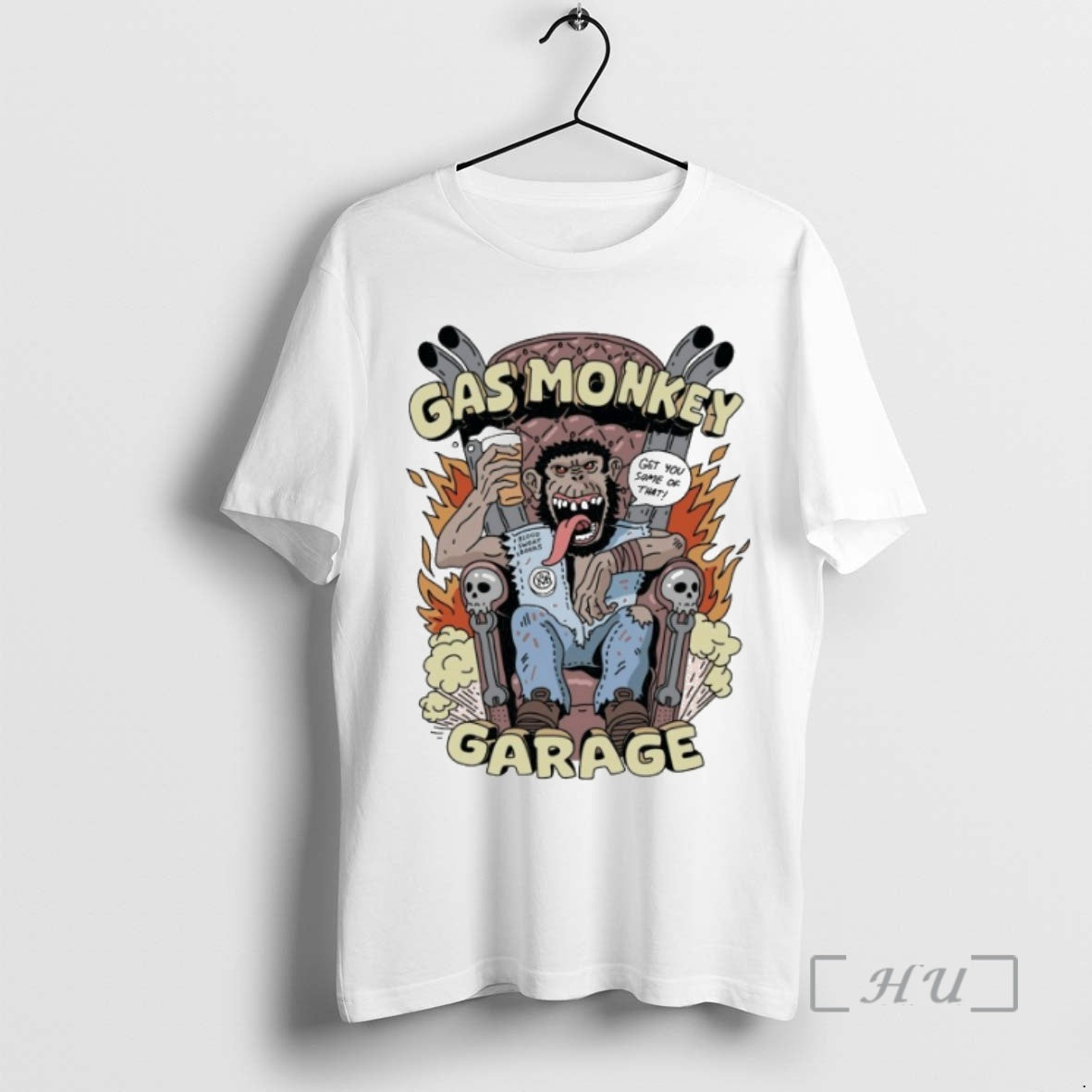 Officials Gas Monkey Garage Get You Some Of That King Of Chaos Premium T Shirts