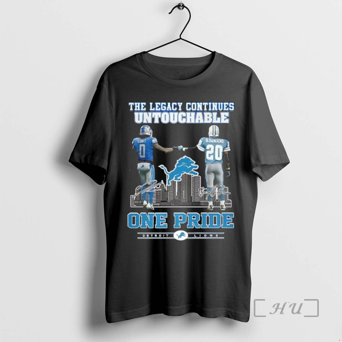 Officials Gibbs And Sanders Detroit Lions One Pride The Legacy Continues Untouchable 2025 Premium