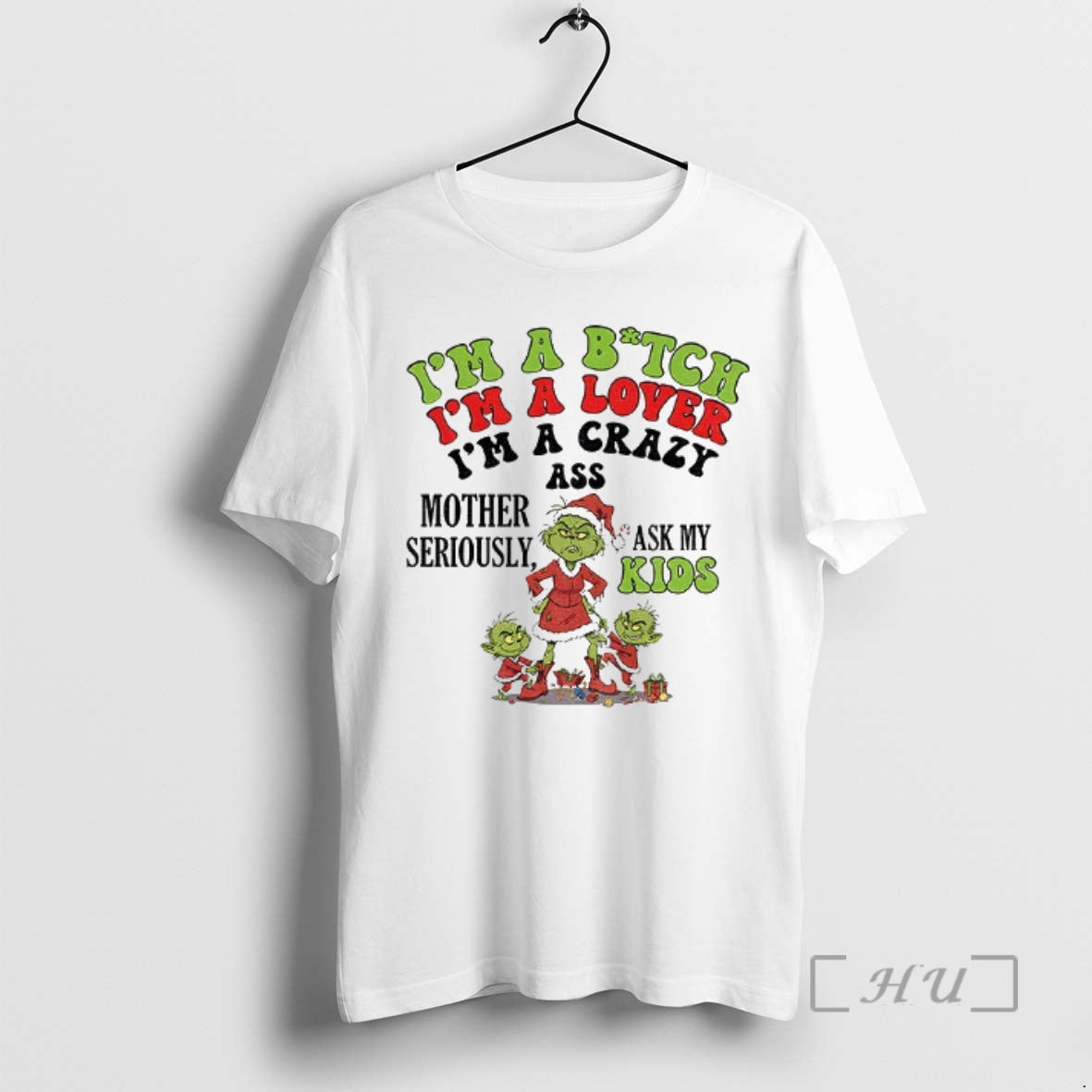Officials Grinch Santa Im 97 Sure You Dont Like Me Merry Christmas Premium T Shirts