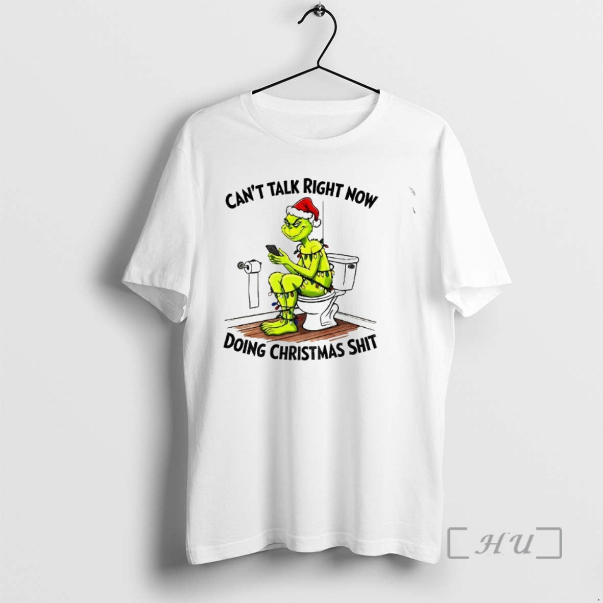Officials Grinch Santa Cant Talk Right Now Doing Christmas Shit