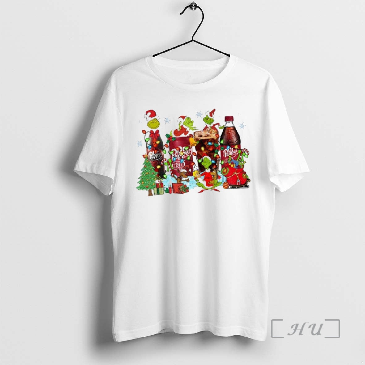 Officials Grinch Santa Hat Dr Pepper Est 1885 Tis The Season Christmas Premium T Shirts
