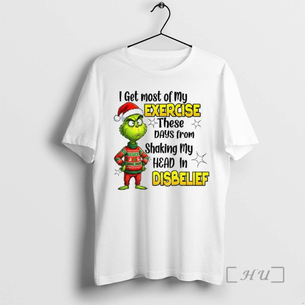 Officials Grinch Santa Hat I Get Most Of My Exercise These Days From Shaking My