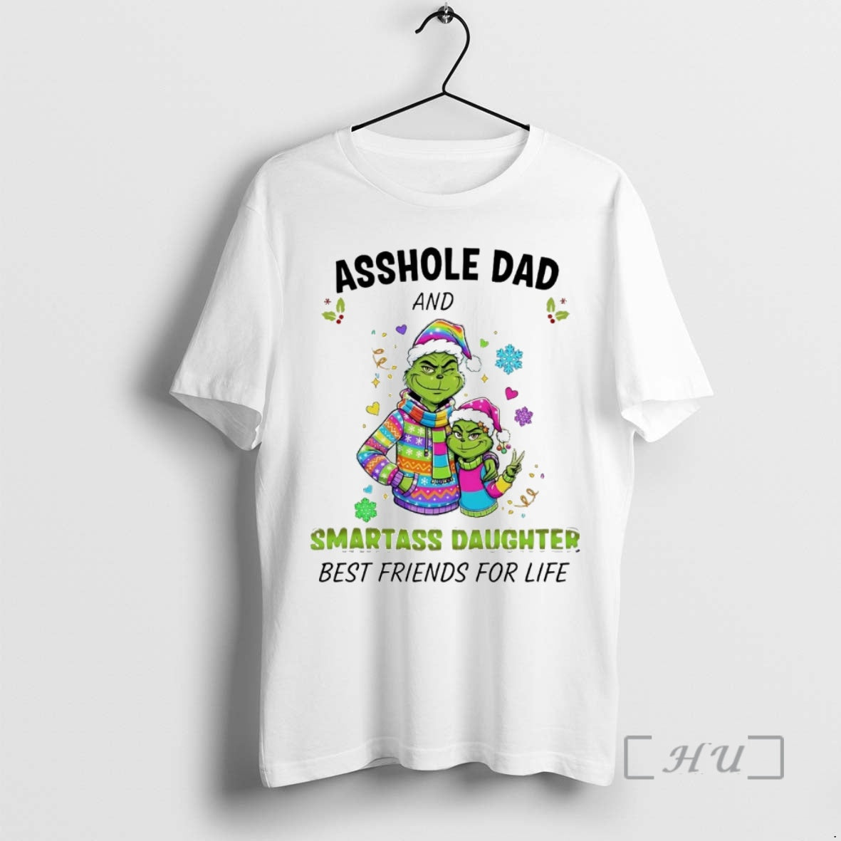Officials Grinch Asshole Dad And Smartass Daughter Christmas