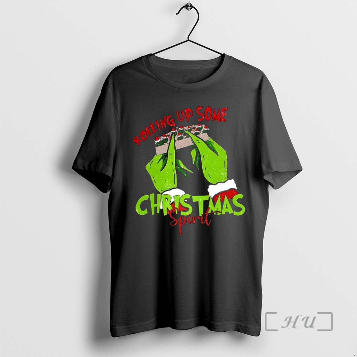 Officials Grinch Hands Rolling Up Some Christmas Spirit