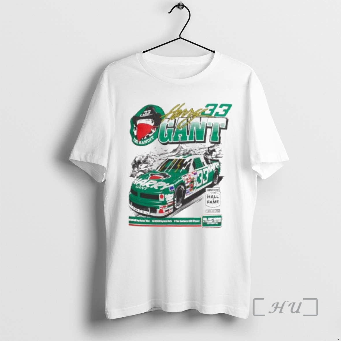 Officials Harry Gant Checkered Flag Sports White Hall Of Fame Inductee Circle White Premium