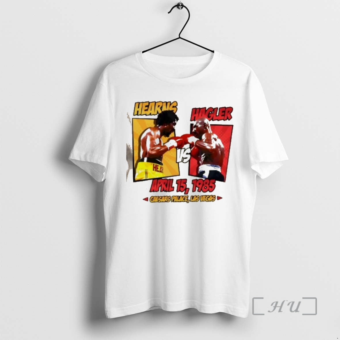 Officials Hearns Vs Hagler April 15 1985 Caesars Palace Las Vegas Graphic Premium T Shirts