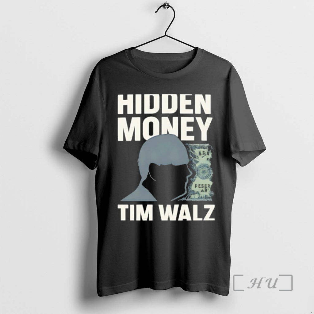 Officials Hidden Money Tim Walz Graphic
