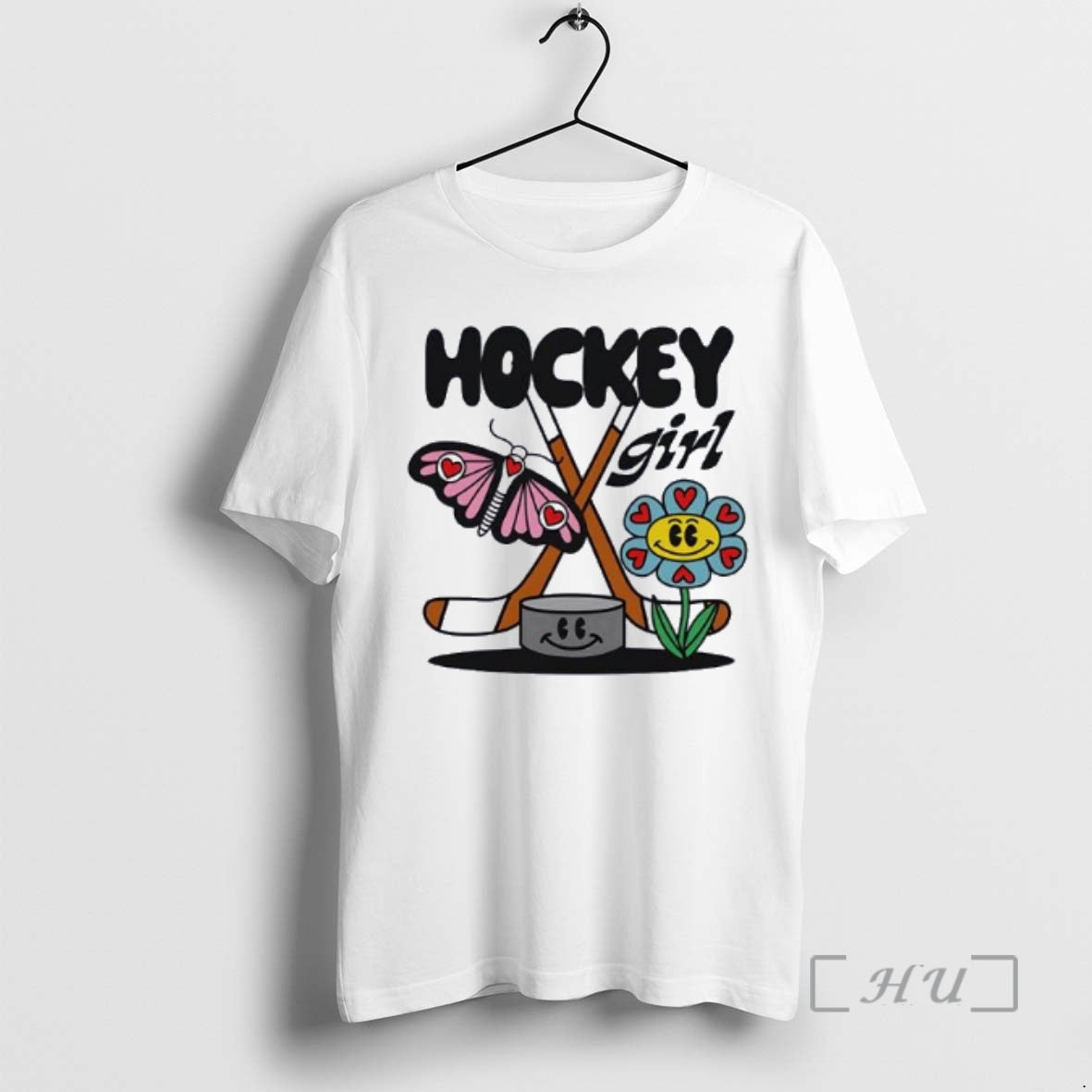 Officials Hockey Girl Toddler Butterfly And Flower