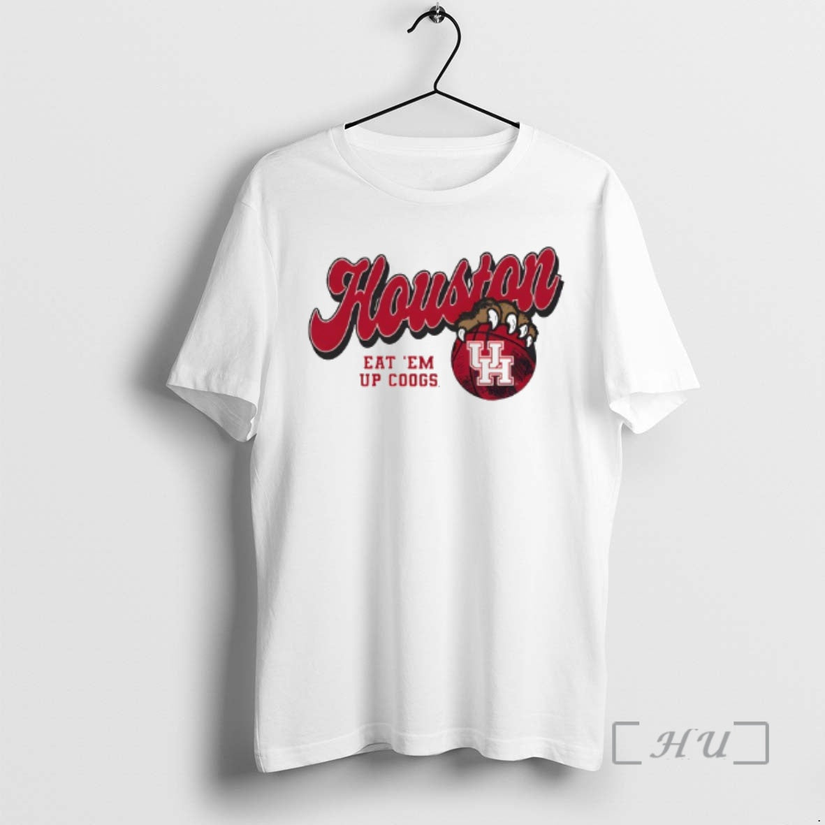Officials Houston Cougars Claw Eat Em Up Coogs Logo
