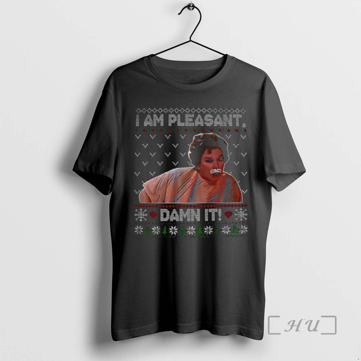 Officials I Am Pleasant Damn It Ugly Christmas Funny Tv Series Quote Premium T Shirts