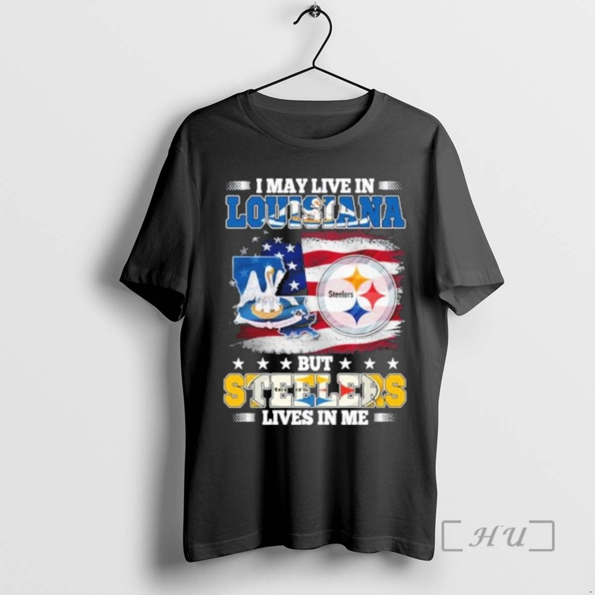 Officials I May Live In Louisiana But Steelers Lives In Me Premium T Shirts Sweater