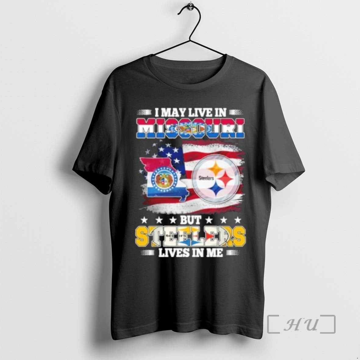 Officials I May Live In Missouri But Steelers Lives In Me Premium T Shirts Sweater