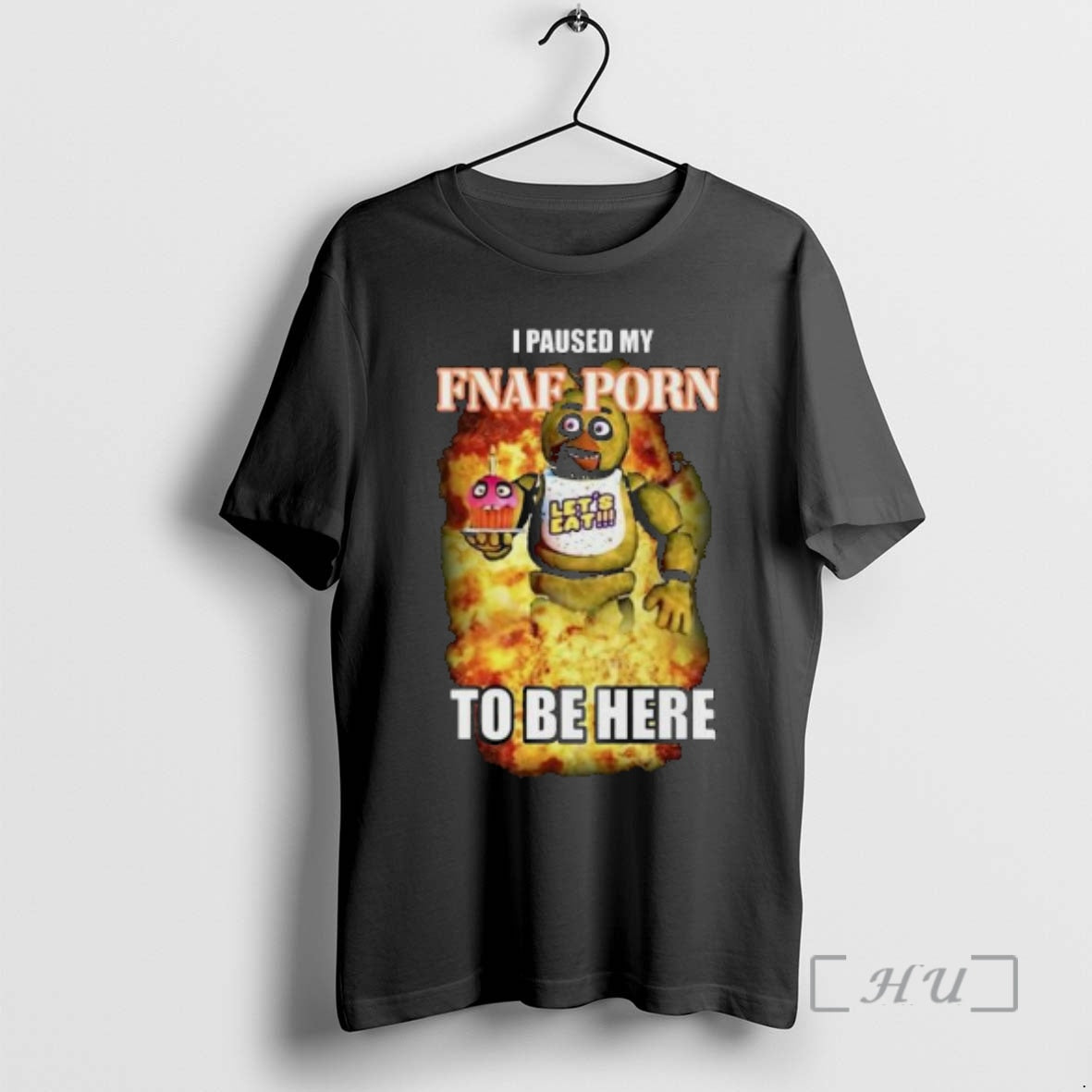 Officials I Paused My Fnaf Porn To Be Here Circle Black Premium T Shirts Sweater