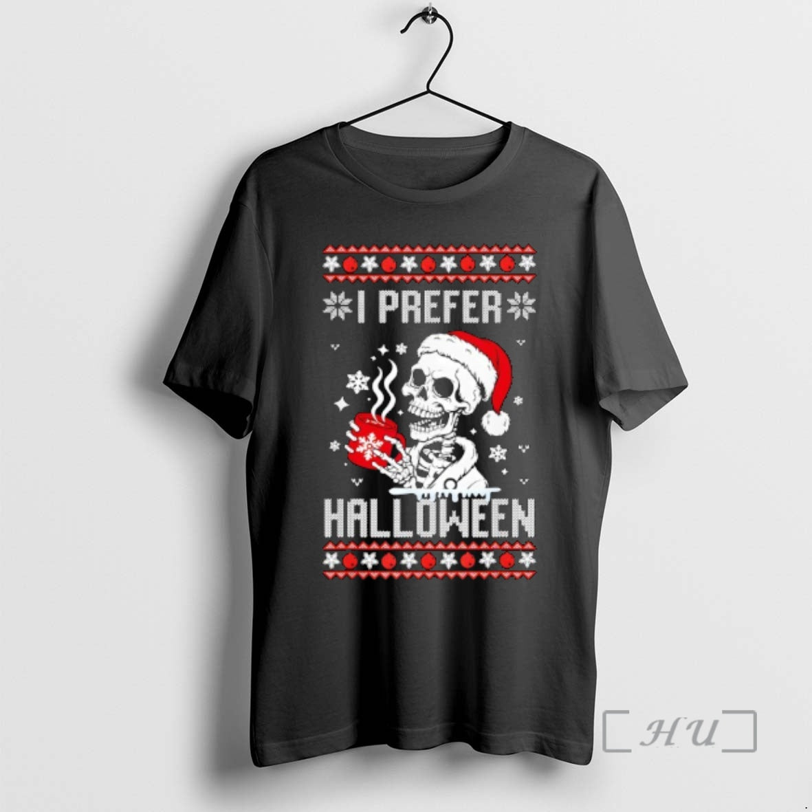 Officials I Prefer Halloween Christmas Skeleton Ugly Xmas