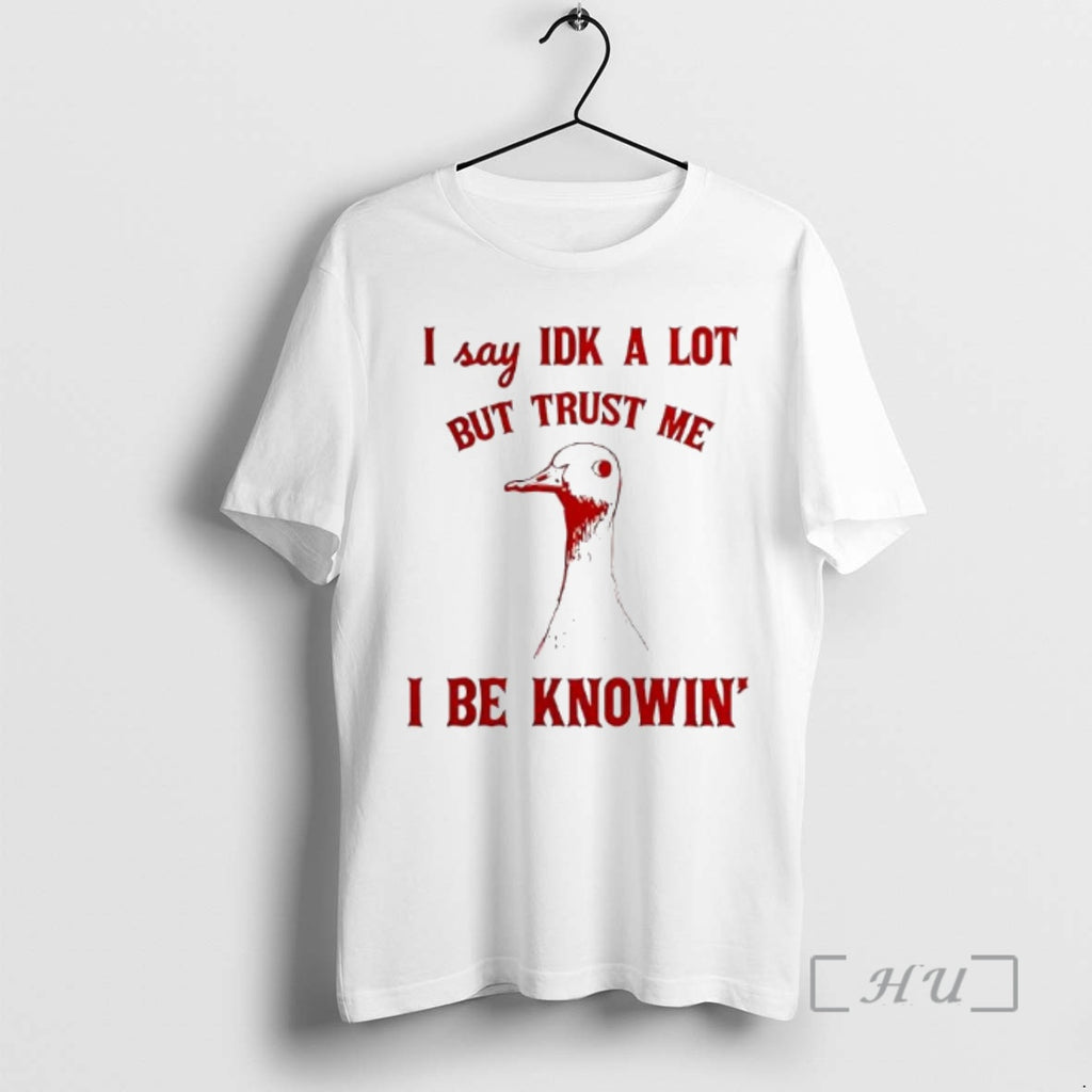 Officials I Say Idk A Lot But Trust Me I Be Knowing Premium T Shirts