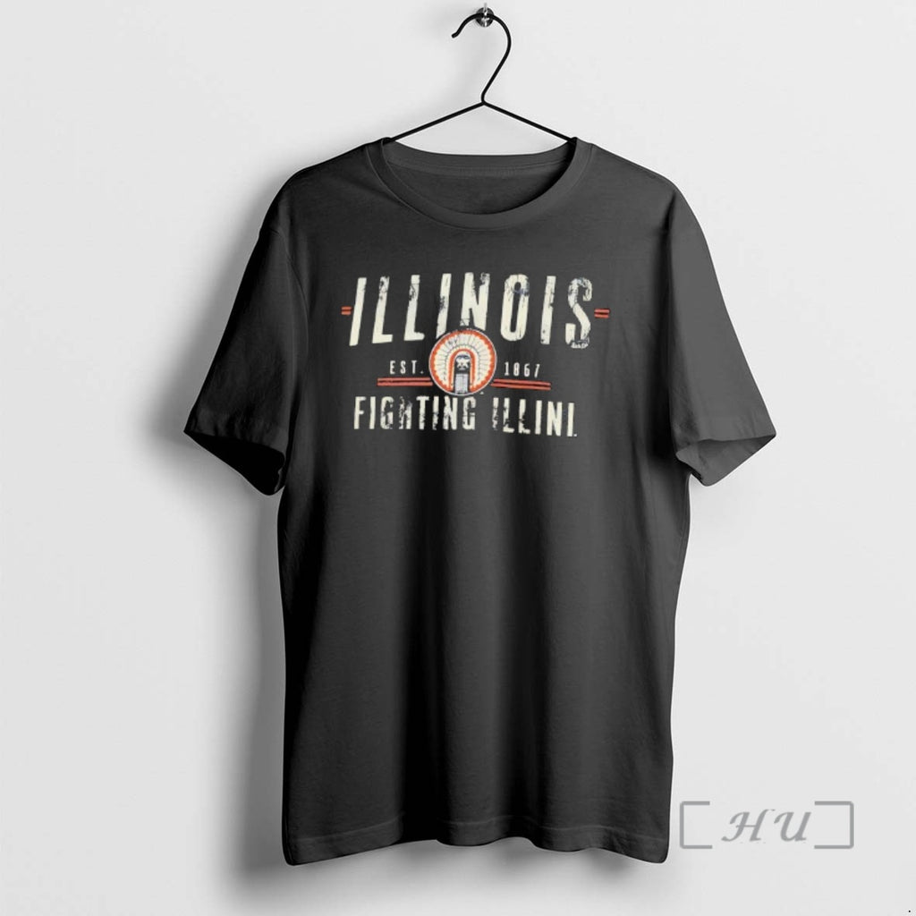 Officials Illinois Fighting Illni Est 1861 Logo