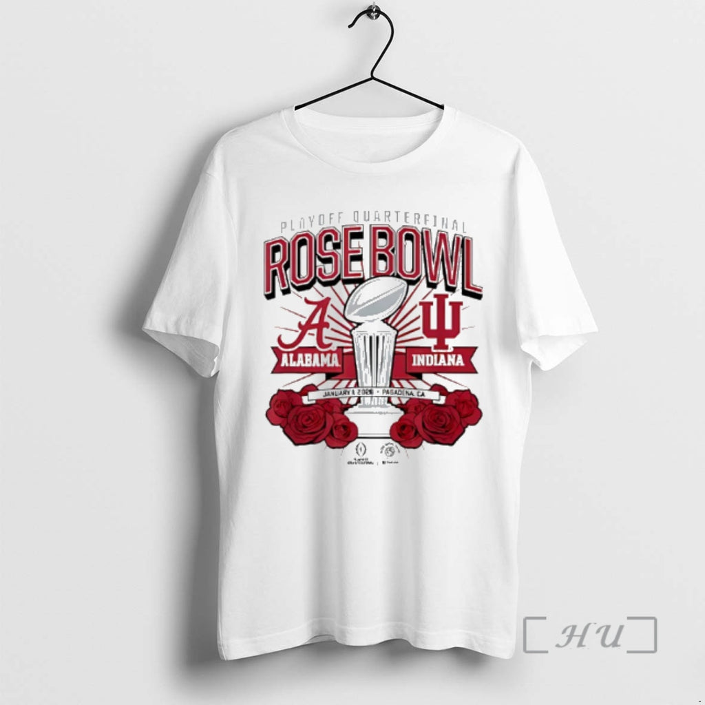 Officials Indiana Vs Alabama Playoff Quarterfinal Rose Bowl January 1 2026 Premium T Shirts Sweater