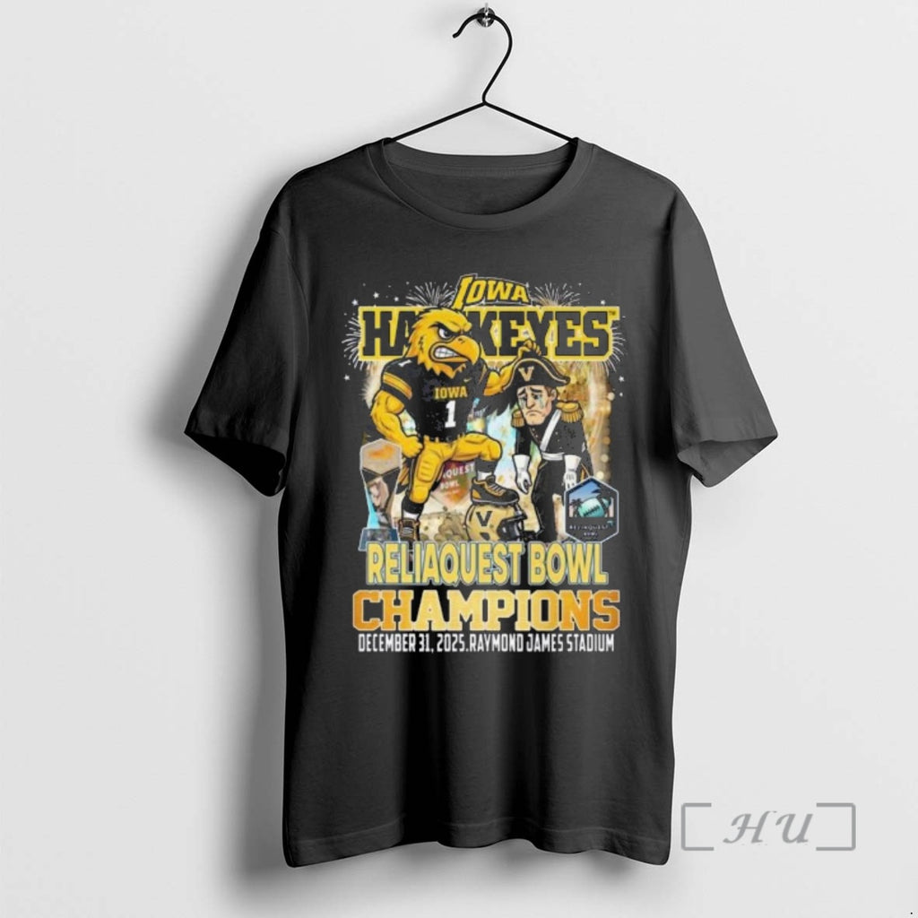 Officials Iowa Hawkeyes Reliaquest Bowl Champions 2025 Mascot