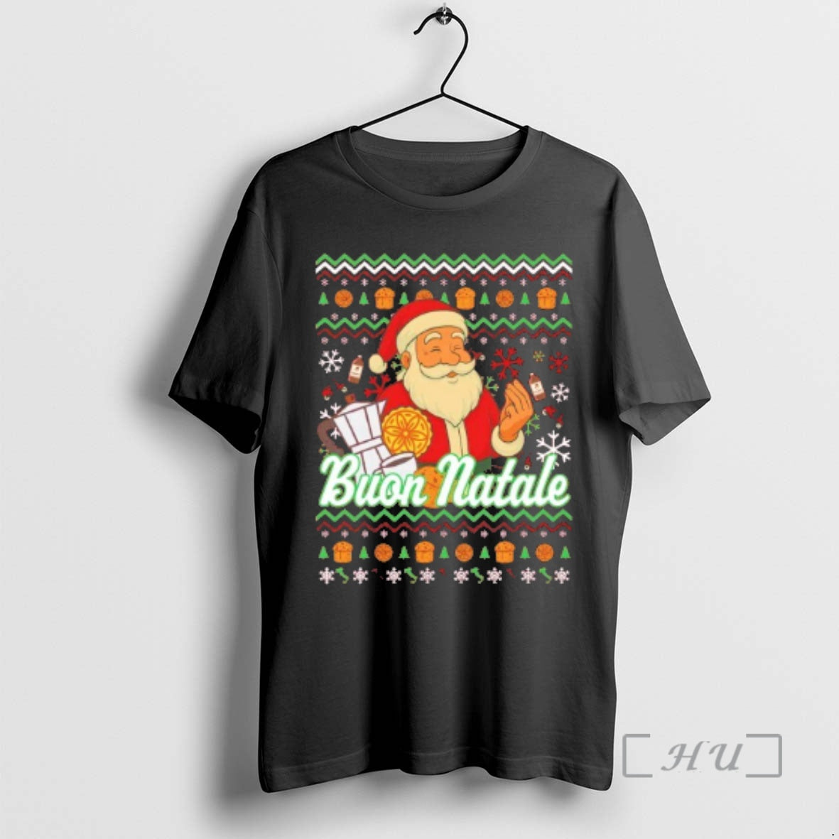 Officials Italian Santa Buon Natale Ugly Christmas Sweat