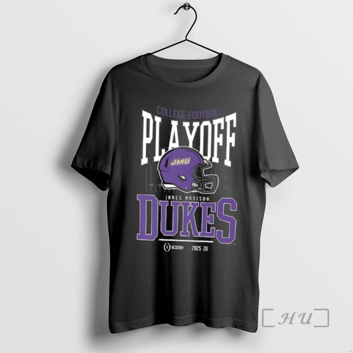 Officials James Madison Dukes College Football Playoff 2025 26 Helmet 2 Sided Premium T Shirts