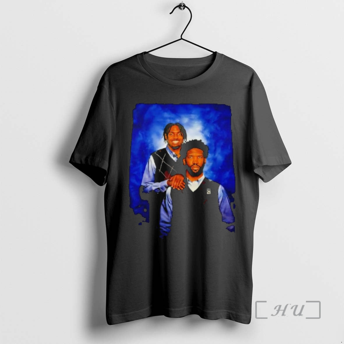 Officials Joel Embiid And Tyrese Maxey Brothers 76ers Graphic