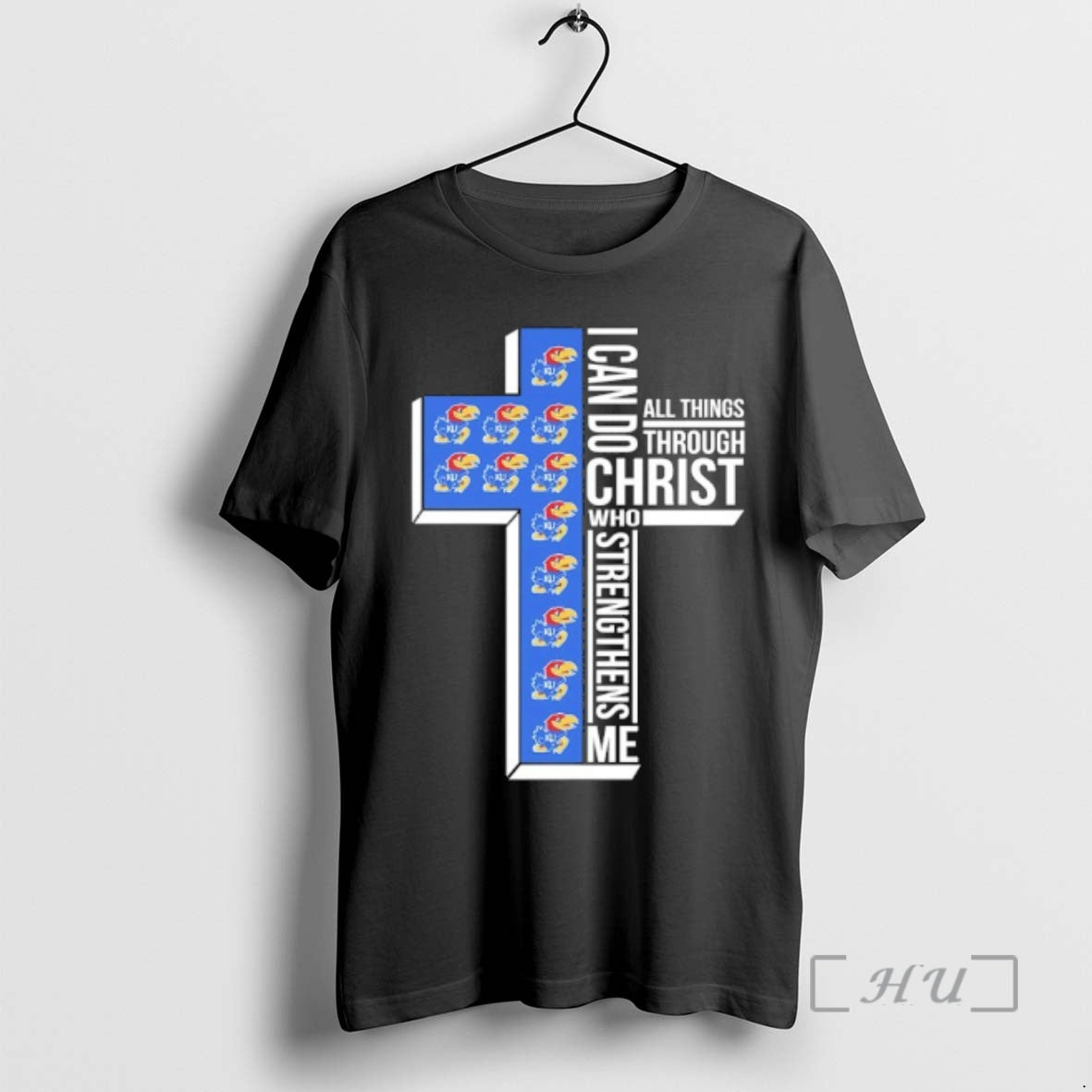 Officials Kansas Jayhawks Cross I Can Do All Things Through Christ Who Strengthen Me Premium