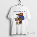 Officials Kansas Jayhawks Vs Missouri Tigers Grab A Tiger By The Tail Premium T Shirts